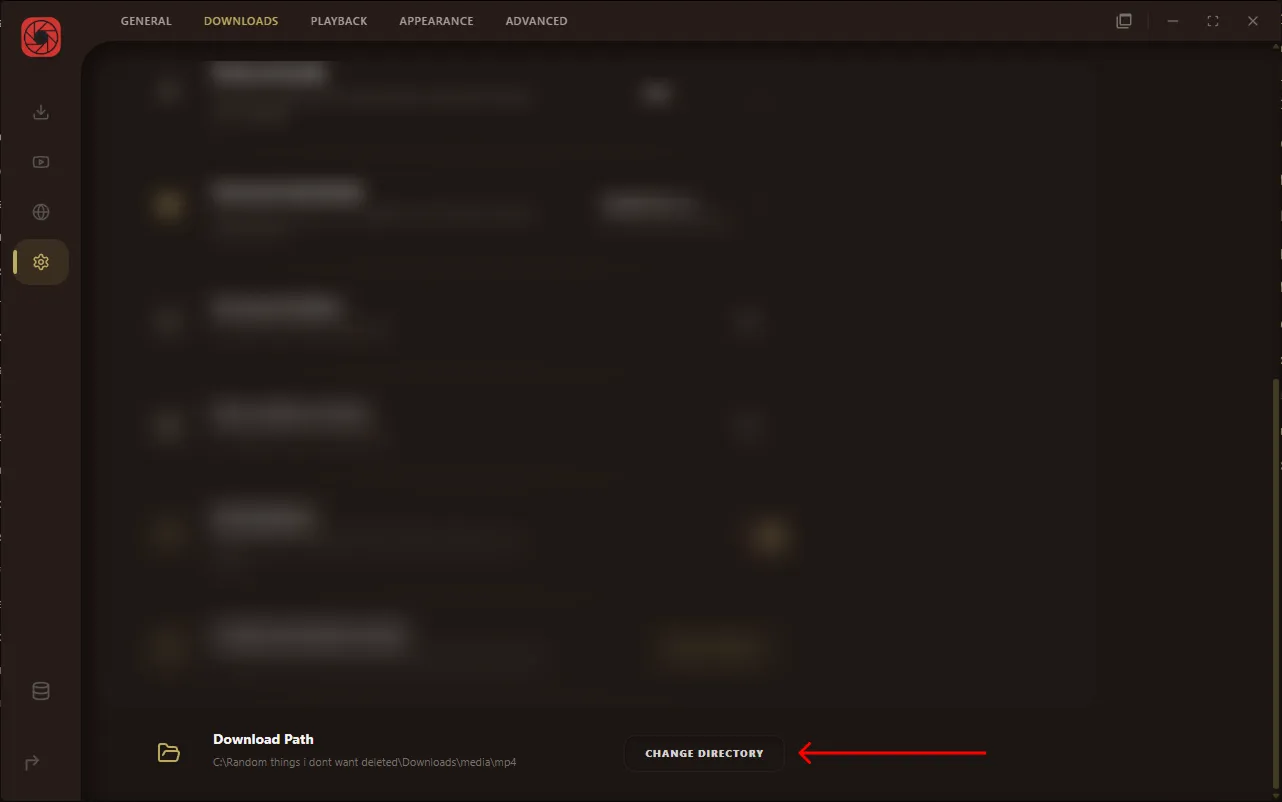 Download directory