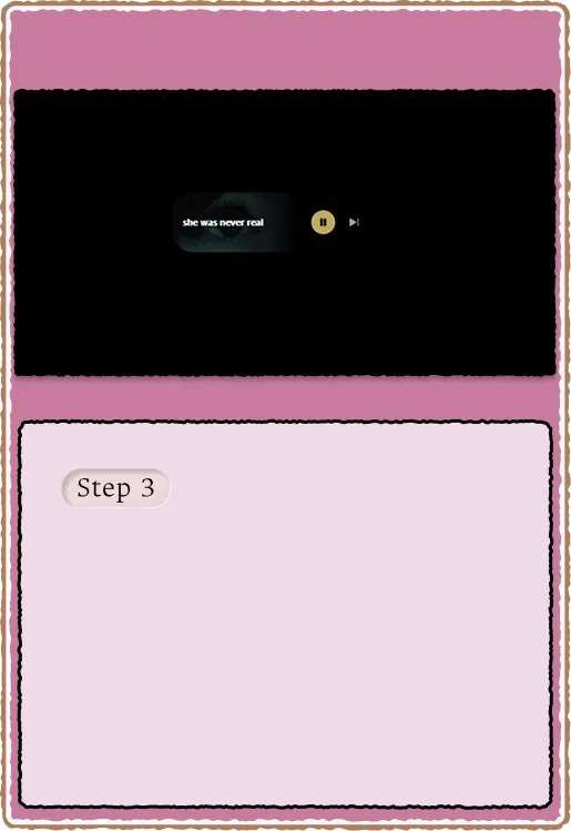 Mini player large mode with library strip open