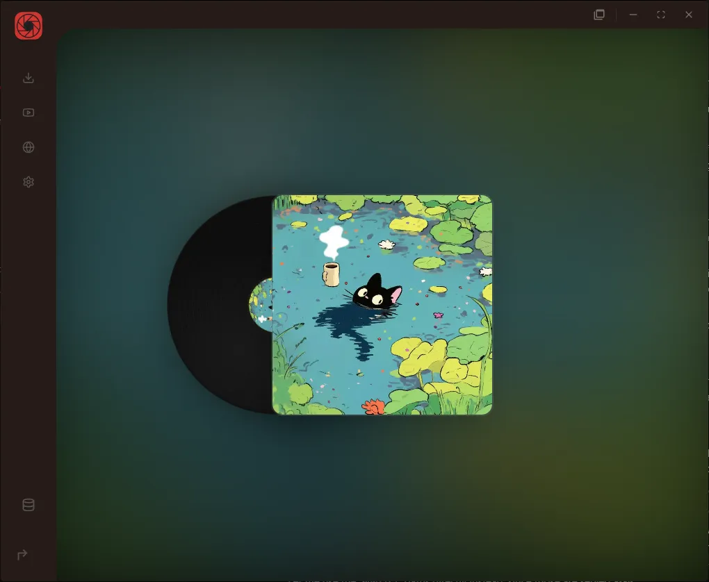 RuForge audio-only player with LED equalizer hero
