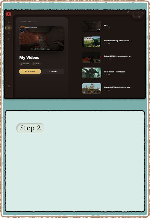 Playback thumbnails