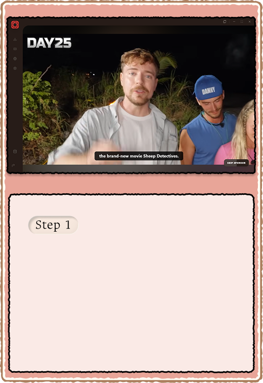 Skip in one tap